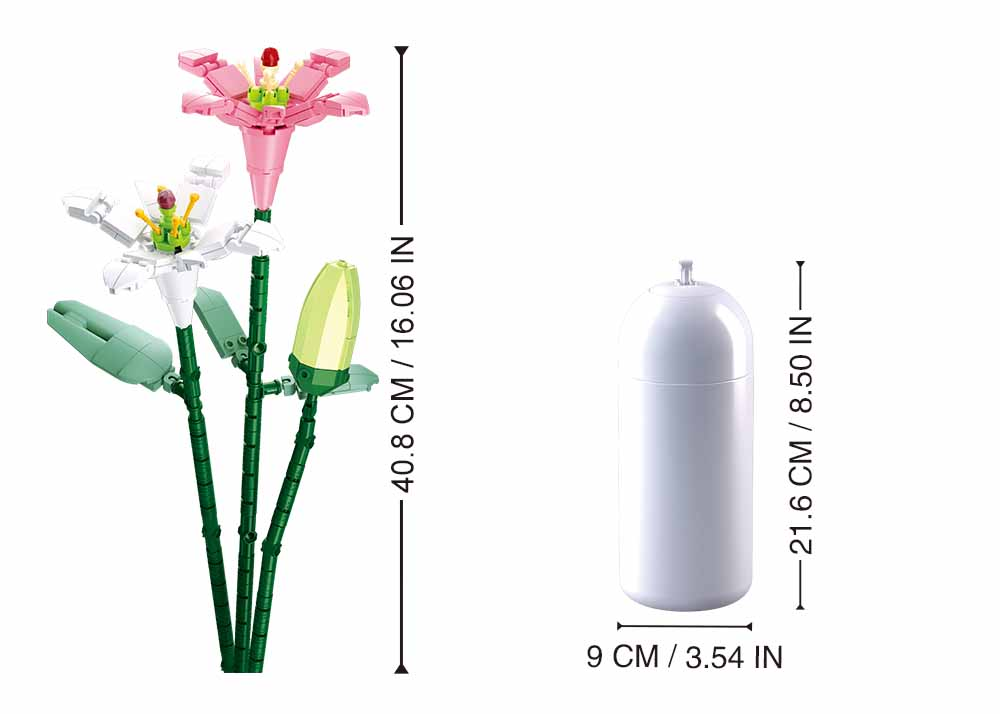 Sluban Lily Flower Brick Kit - Pleyerid