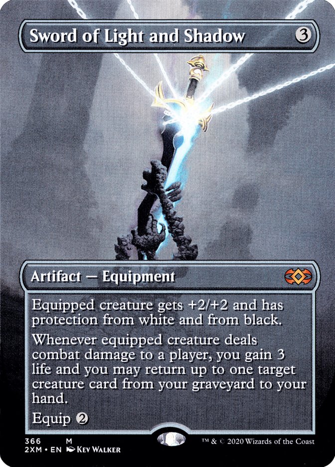Borderless Sword of Light and Shadow Double Masters #366 Card Front