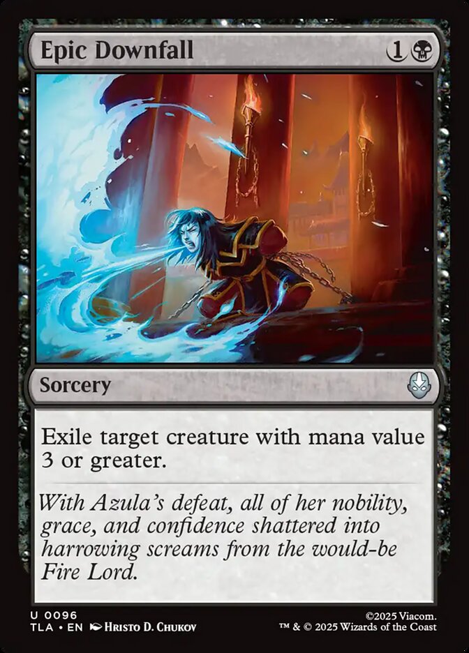 Epic Downfall Avatar The Last Airbender #096 MTG Single Card Front