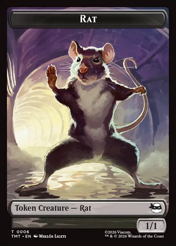 Rat Teenage Mutant Ninja Turtles Token #006