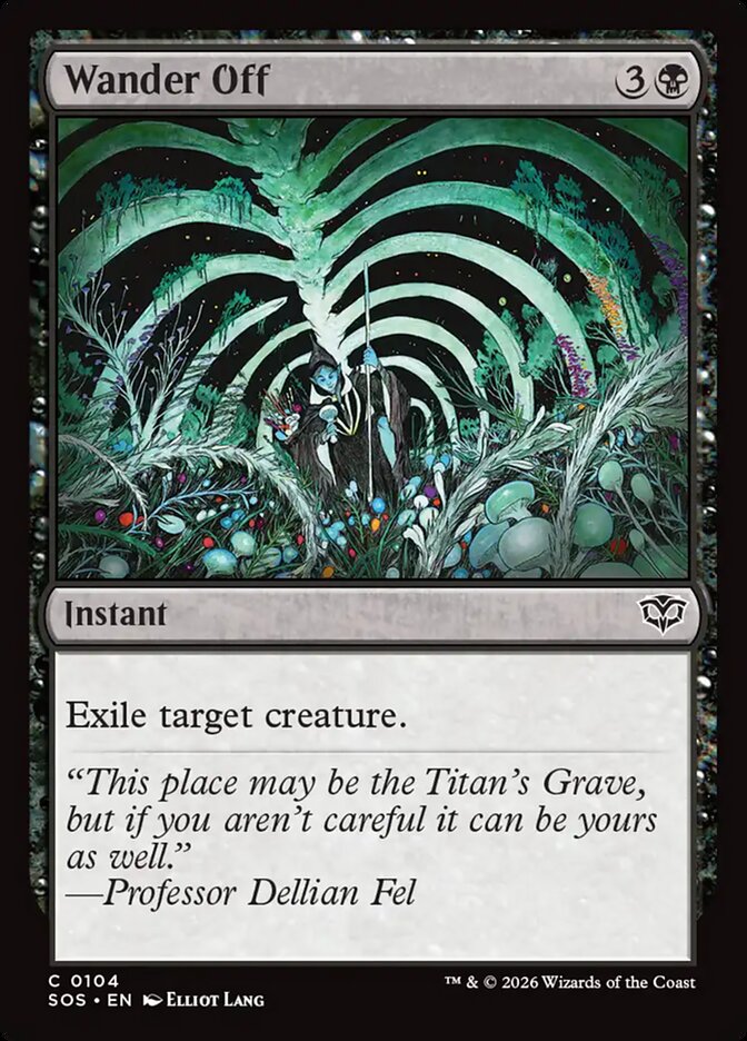 Wander Off Secrets of Strixhaven #104Card Front