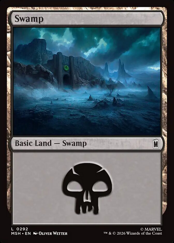 Marvel Superheroes Swamp Card Front