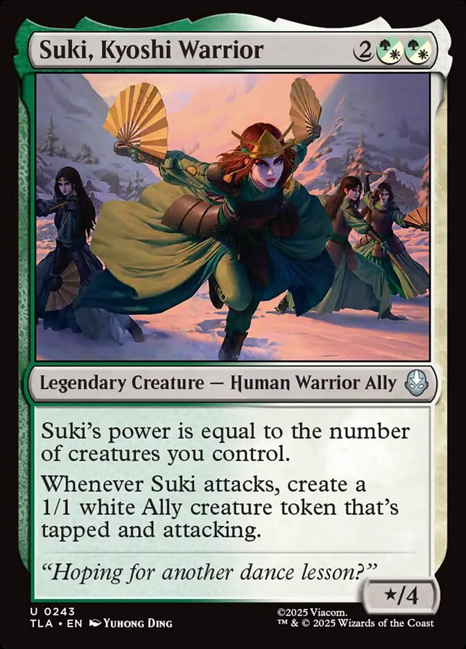 Suki, Kyoshi Warrior Avatar The Last Airbender #243 MTG Single Card Front