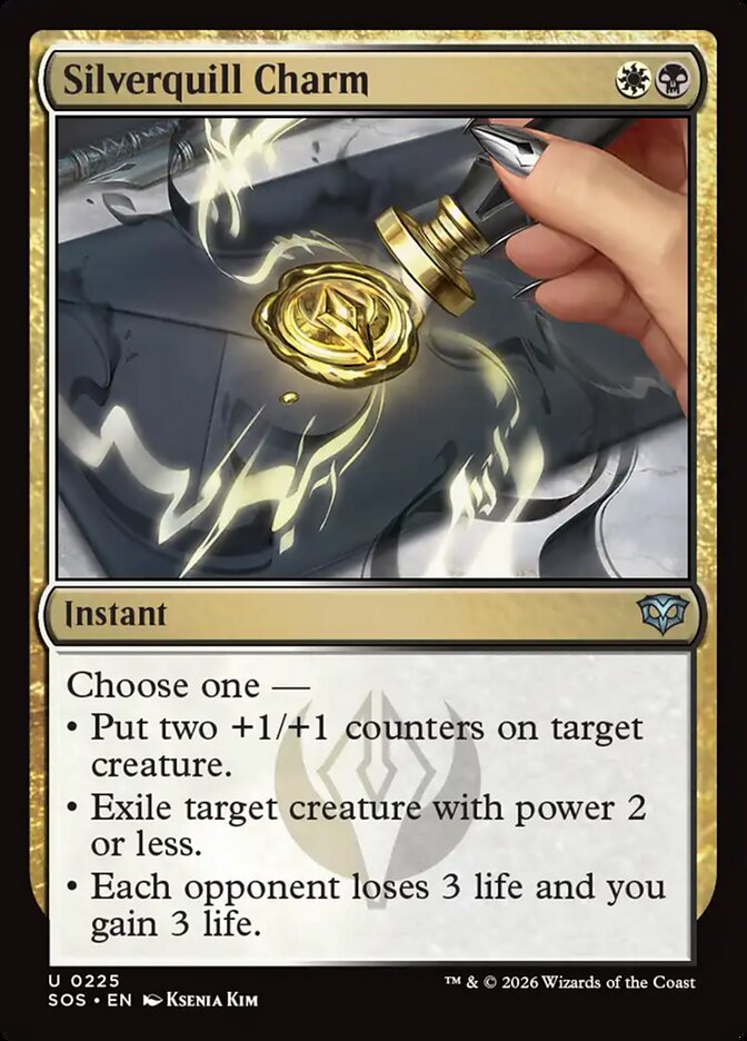 Silverquill Charm Secrets of Strixhaven #225Card Front