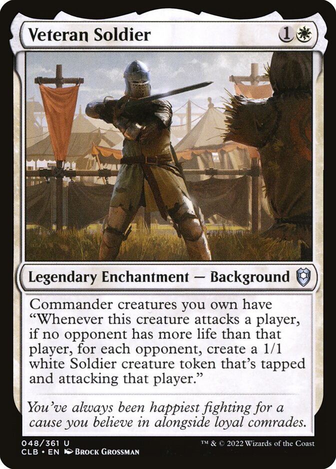 Veteran Soldier - Commander Legends #048 Card Front
