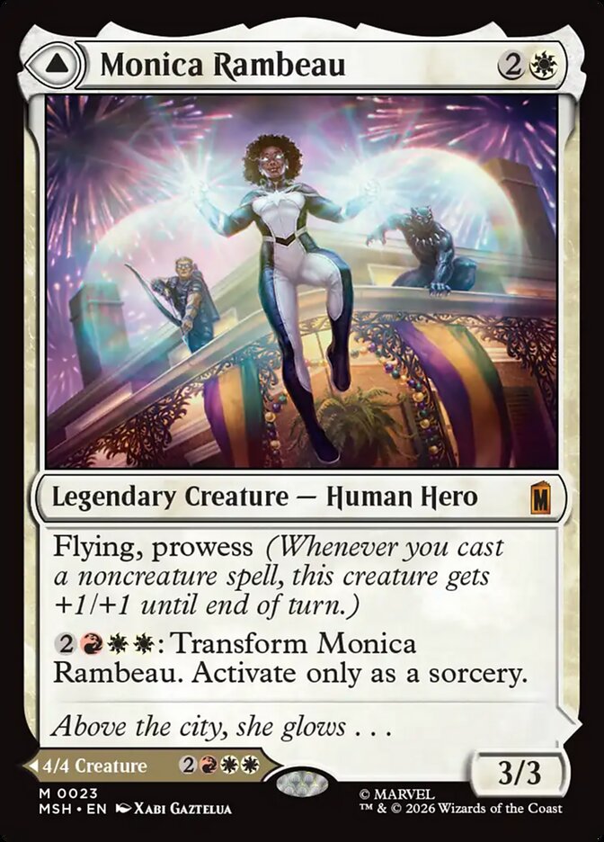 Marvel Superheroes Monica Rambeau // Photon, Living Light Card Front