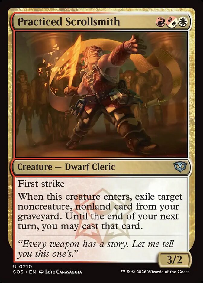 Practiced Scrollsmith Secrets of Strixhaven #210Card Front