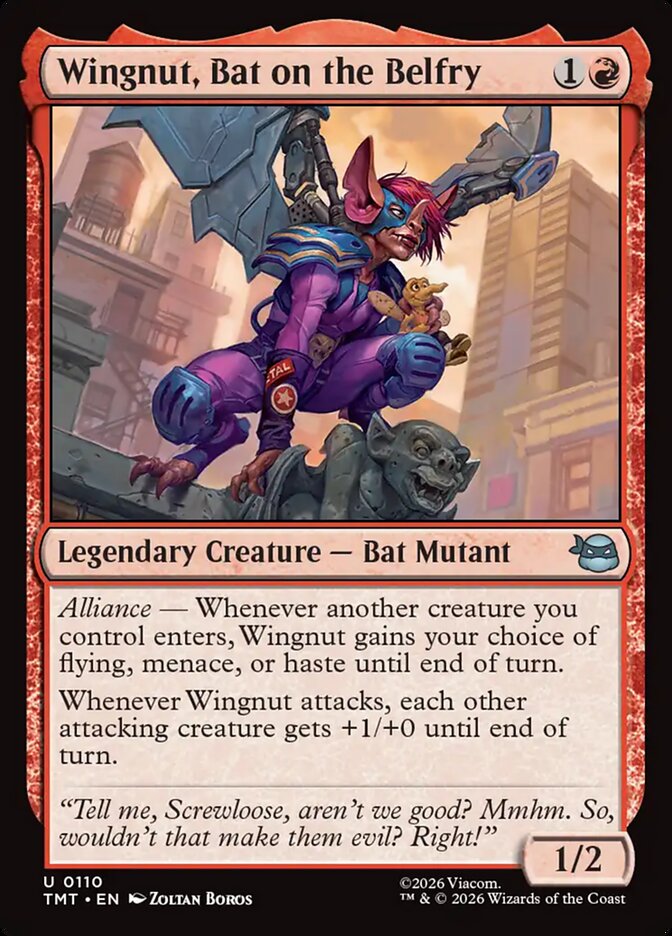 Wingnut, Bat on the Belfry Teenage Mutant Ninja Turtles #110