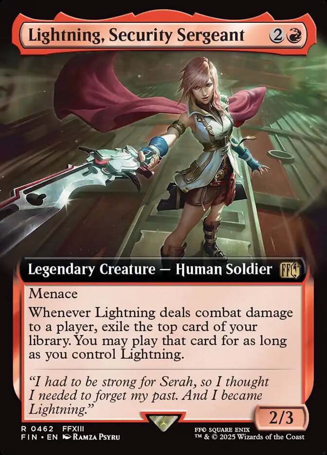 Extended Art Lightning, Security Sergeant Final Fantasy #462