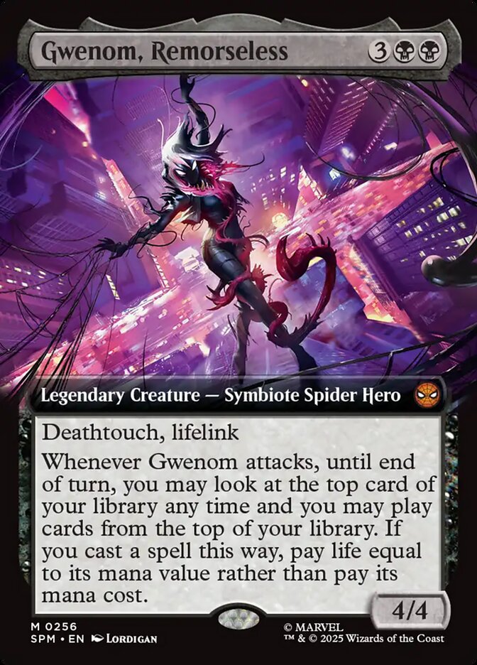 Gwenom, Remorseless Extended Art - Spider-Man #256