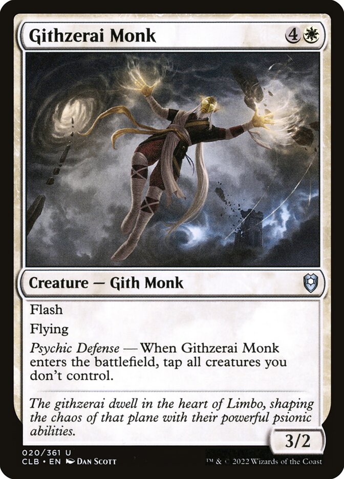 Githzerai Monk - Commander Legends #020 Card Front