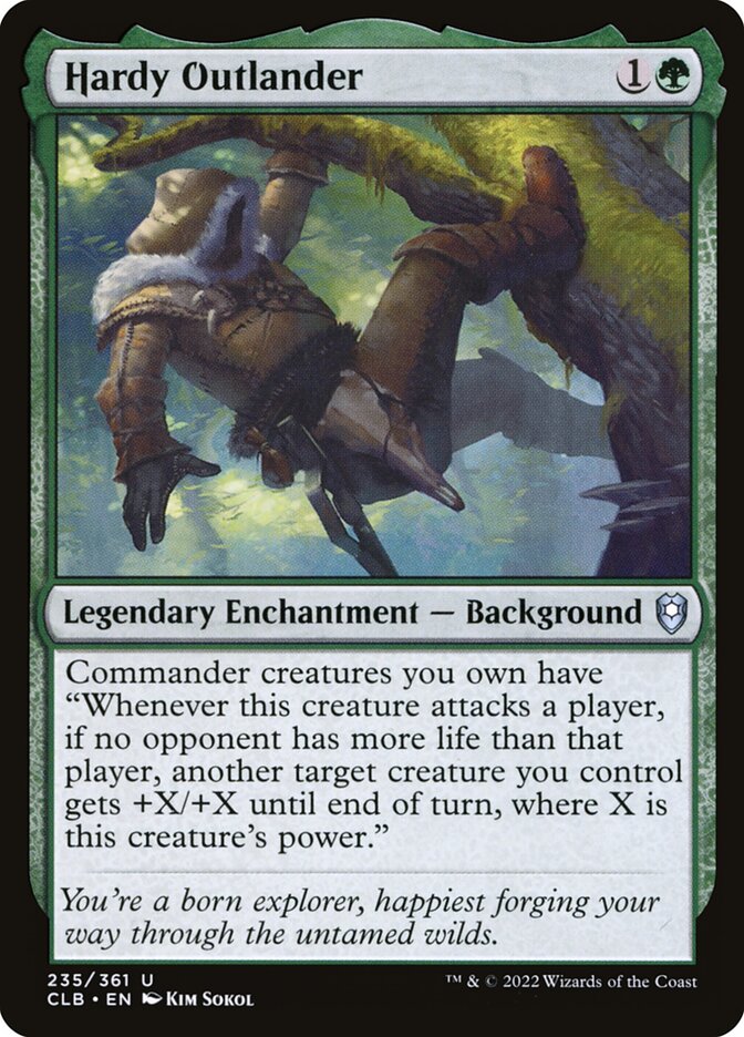 Hardy Outlander - Commander Legends #235 Card Front