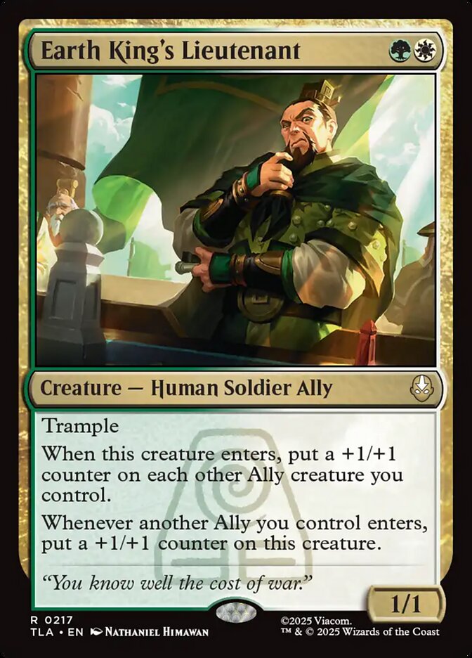 Earth King's Lieutenant Avatar The Last Airbender #217 MTG Single Card Front