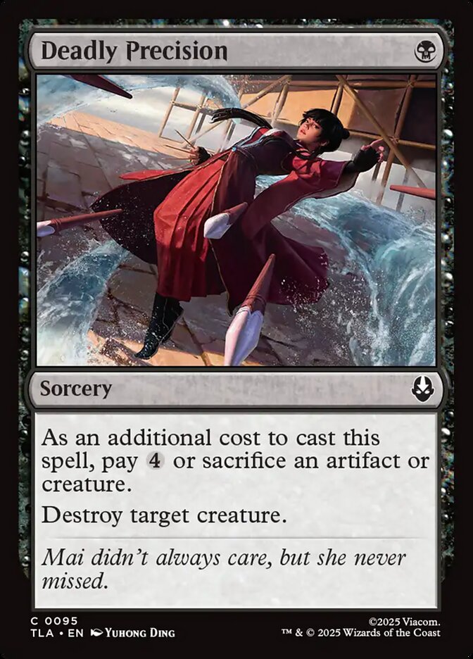 Deadly Precision Avatar The Last Airbender #095 MTG Single Card Front