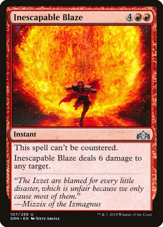 Inescapable Blaze MTG Singles | Guilds of Ravnica #107