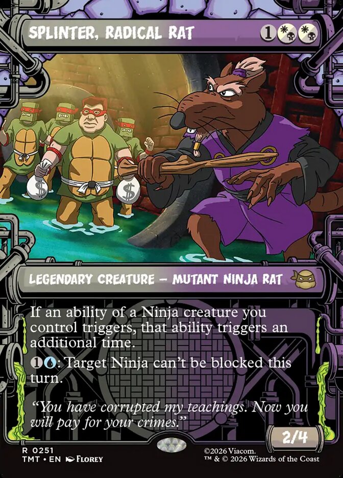 Splinter, Radical Rat Sewer Frame #251