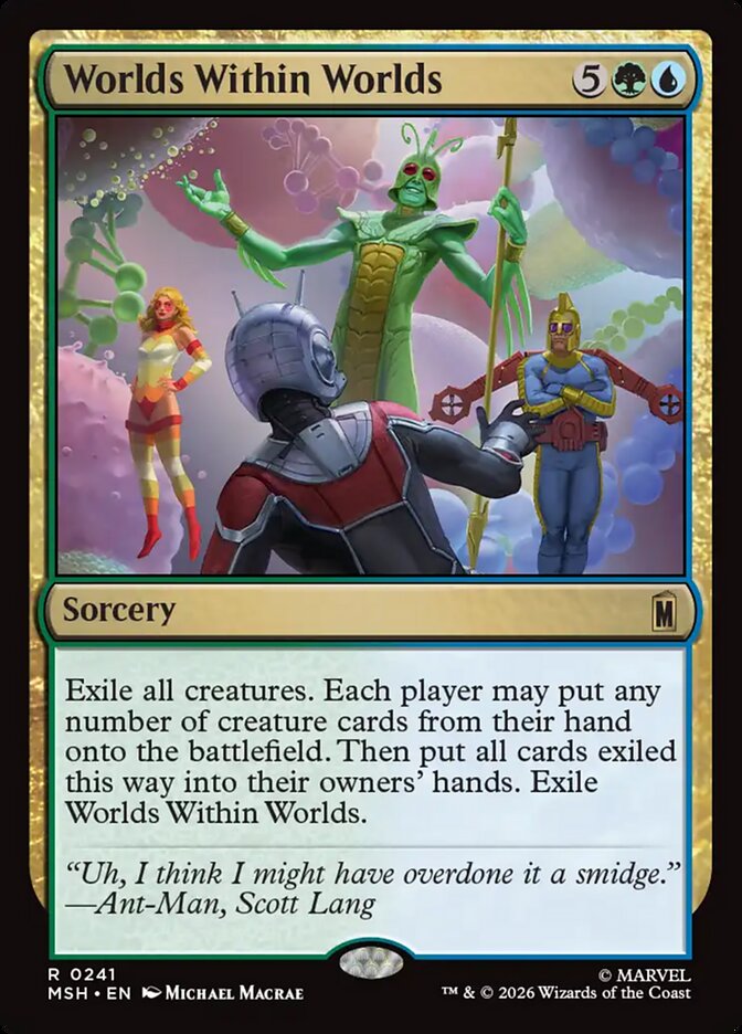 Marvel Superheroes Worlds Within Worlds Card Front