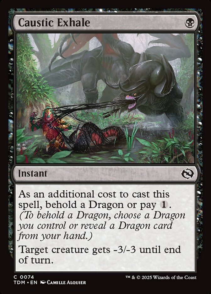 Caustic Exhale Tarkir Dragonstorm #074