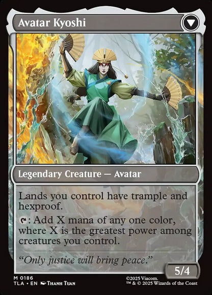 The Legend of Kyoshi // Avatar Kyoshi Avatar The Last Airbender #186 MTG Single Card Back