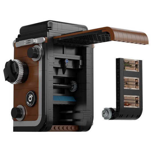 Toy reflex camera set with packa...