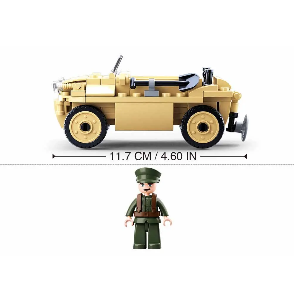 Sluban VW 82 Amphibious Car - WW2 Building Brick Kit