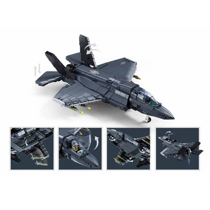 Sluban F-35BS Lightning Fighter Jet -  1/44 Building Brick Kit
