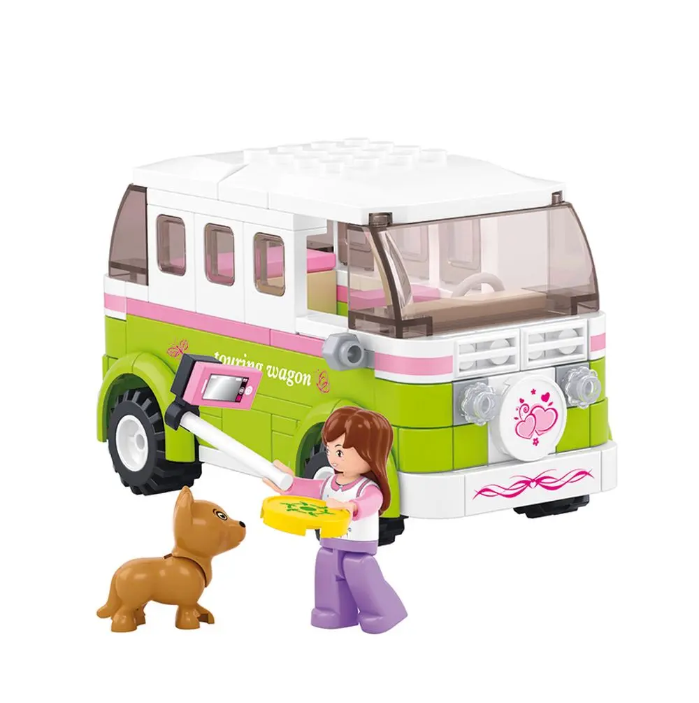 Sluban Camper Van - Girls Dream Building Brick Kit
