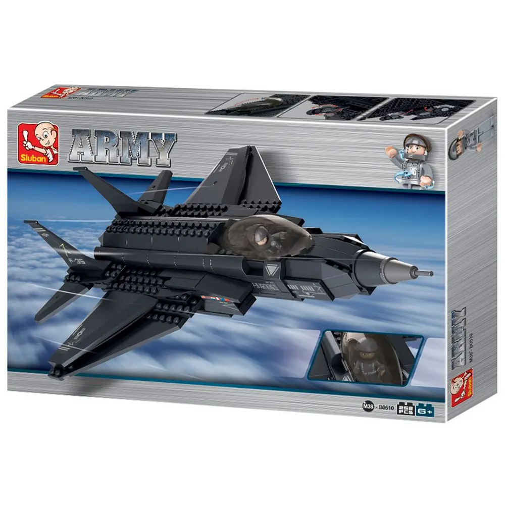 Sluban Stealth Multirole Fighter - Army Building Brick Kit