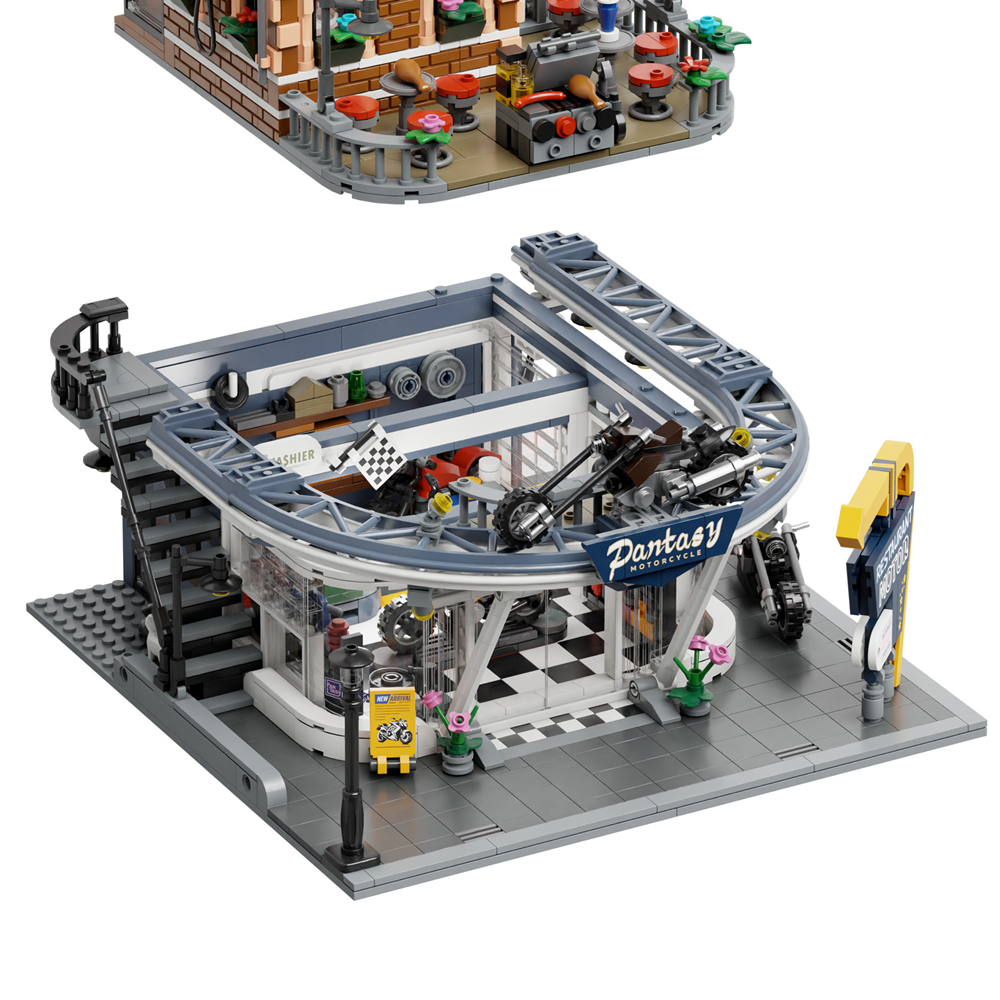 Motorcycle Restaurant - Pantasy Brick Kit
