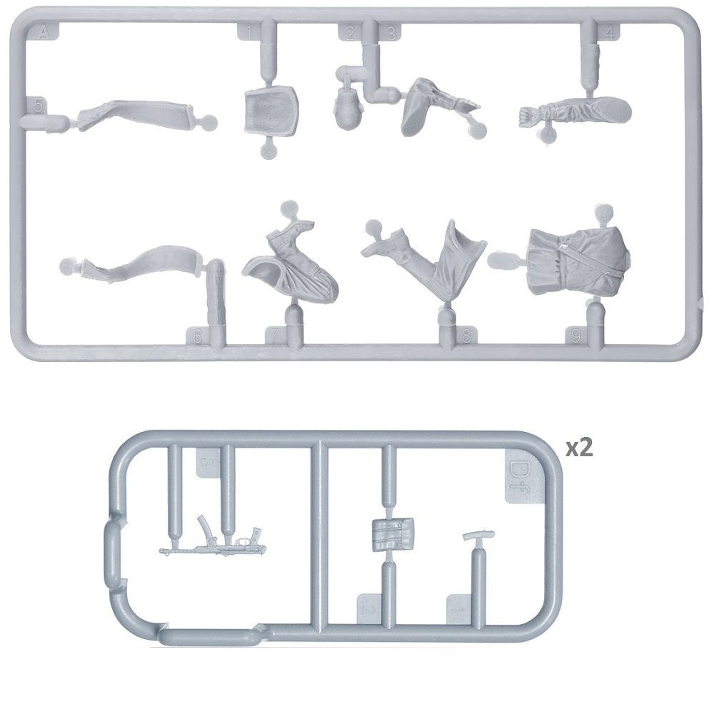 MiniArt Soviet Infantry Tank Riders Set 2 - 1:48