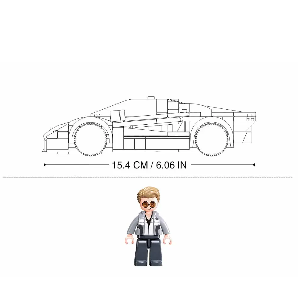 Sluban 2020 Sports Car - Famous Car Building Brick Kit