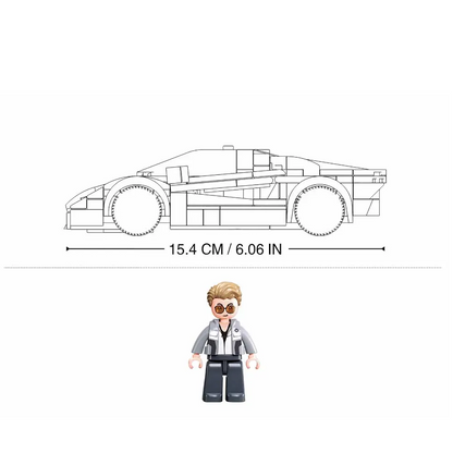 Sluban 2020 Sports Car - Famous Car Building Brick Kit