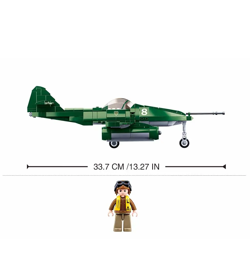 Sluban Battle of Budapest ME-262 Fighter - WW2 Army Building Brick Kit