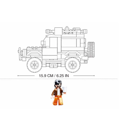 Sluban Yellow Safari Defender - Car Club Building Brick Kit