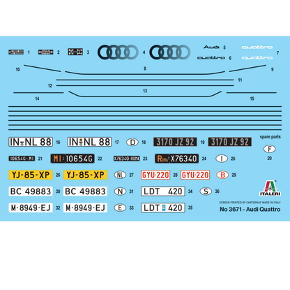 Audi Quattro - 1:24 Italeri Model Kit 3671