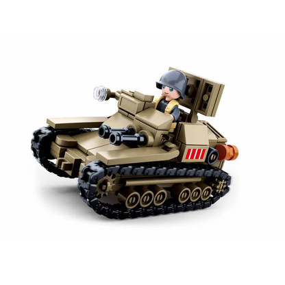 Sluban WWII Italy Army Carro Veloce 33 Tankette - Model Bricks Kit