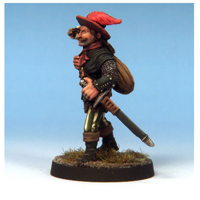 Bard with Lute & Longsword  - Crooked Dice