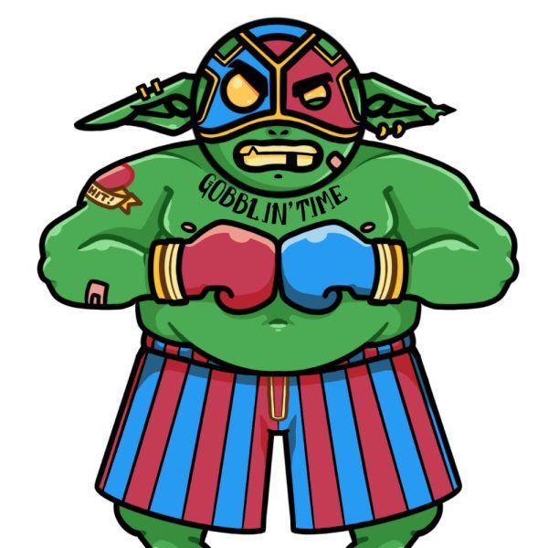 Dice Goblin The Brawler - RPG Dice Set with Mini Dice Bag & Sticker