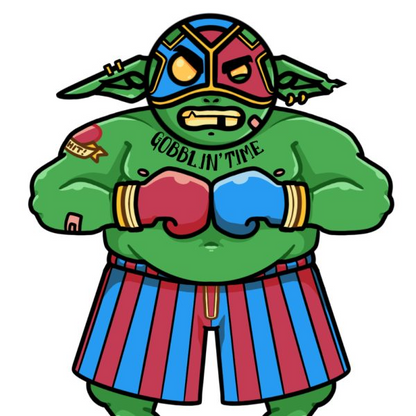 Dice Goblin The Brawler - RPG Dice Set with Mini Dice Bag & Sticker