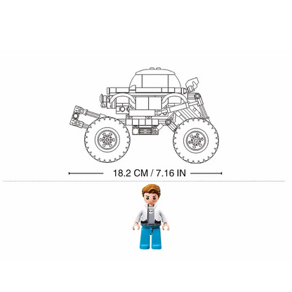 Sluban Off Road Green Monster Truck - Building Brick Kit