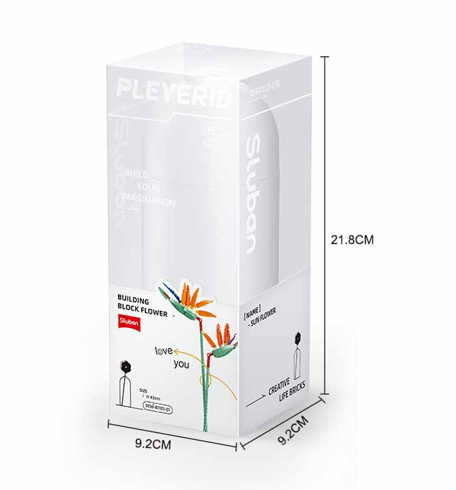 Sluban Strelitzia Reginae Bird of Paradise Flower Brick Kit - Pleyerid