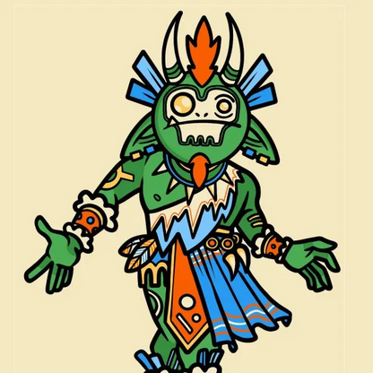 Dice Goblin The Shaman - RPG Dice Set with Mini Dice Bag & Sticker