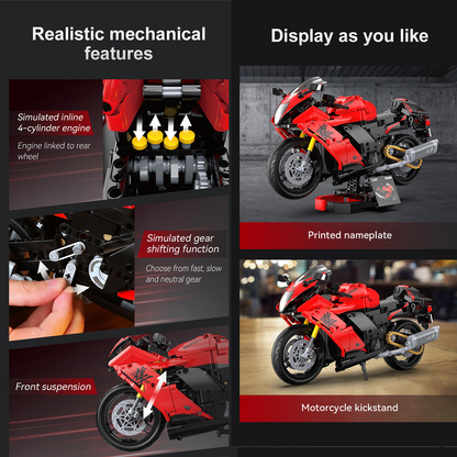 CaDA Suzuki Hayabusa - 1:6 Scale Motorcycle Model Kit