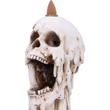 Scorching Melting Skull Incense Burner by Nemesis Now. An amazing edition to your home decor this incense burner comes with a cone incense which allows the smoke to flow through the skulls eyes and mouth creating a wonderful effect. 