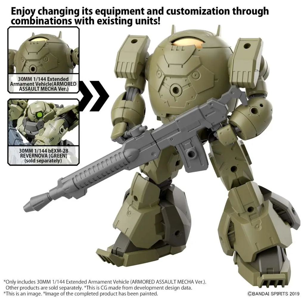 30mm Extended Armament Vehicle Armoured Assault Mecha Version – 1/144 Bandai Gunpla