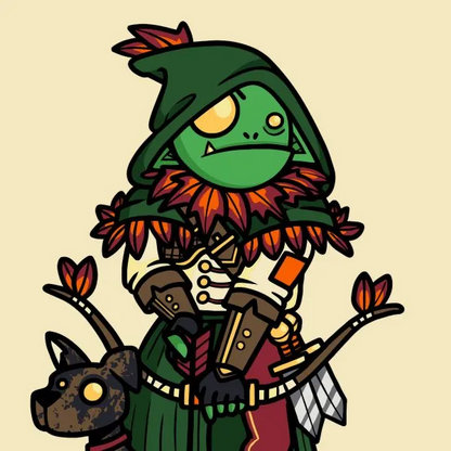Dice Goblin The Scout - RPG Dice Set with Mini Dice Bag & Sticker