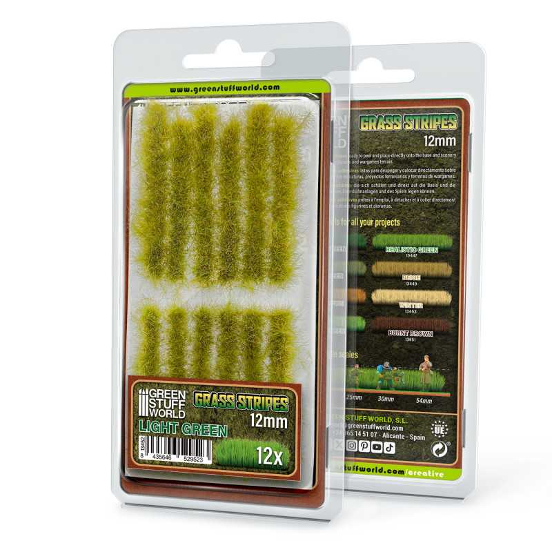 Light Green Grass Strips 12mm - Green Stuff World