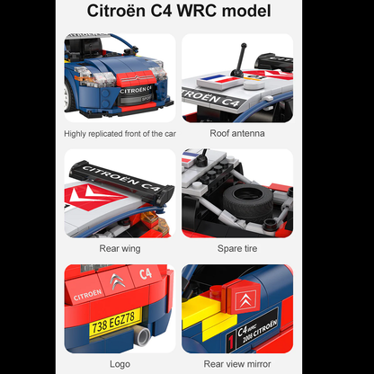 RC Citroën C4 WRC - Cada Brick Model Kit