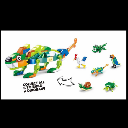 Sluban Qbricks Ovipara Mystery Egg Building Brick Kit -1 Random Collectible Animal