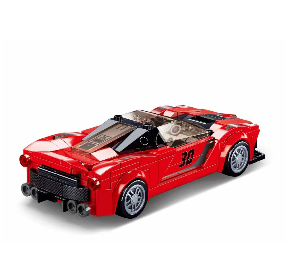 Sluban Italian Premium Red Sports Car - Famous Car Building Brick Kit